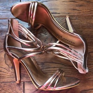 Rose Gold Madden Girl Strappy Heels